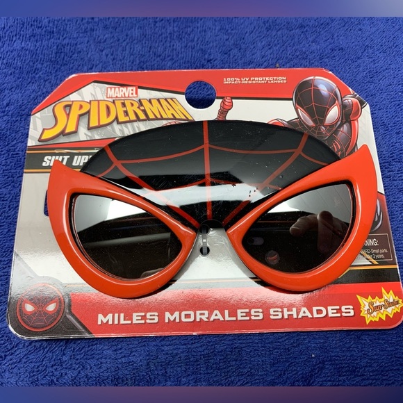 Spider-Man Miles Morales Shades Marvel Sunglasses Costume - 100% UV Protection - Picture 1 of 3